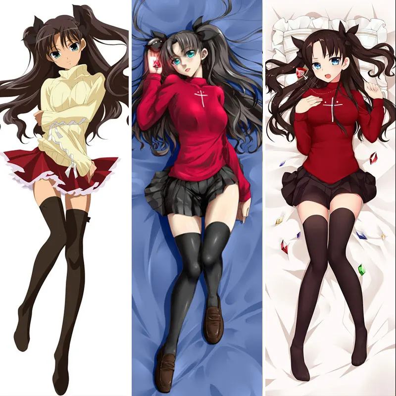 Anime Fate Stay Night Body Hugging Tohsaka Rin Pillow Case Cosplay