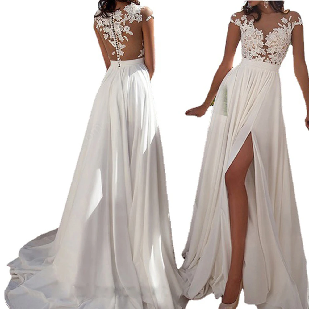 Skirt Womens Dress Appointments Bridesmaid Chiffon Dress Crew-Neck Elegant Evening Party Floral Lace Fashionable
Skirt Womens Dress Appointments Bridesmaid Chiffon Dress Crew-Neck Elegant Evening Party Floral Lace Fashionable