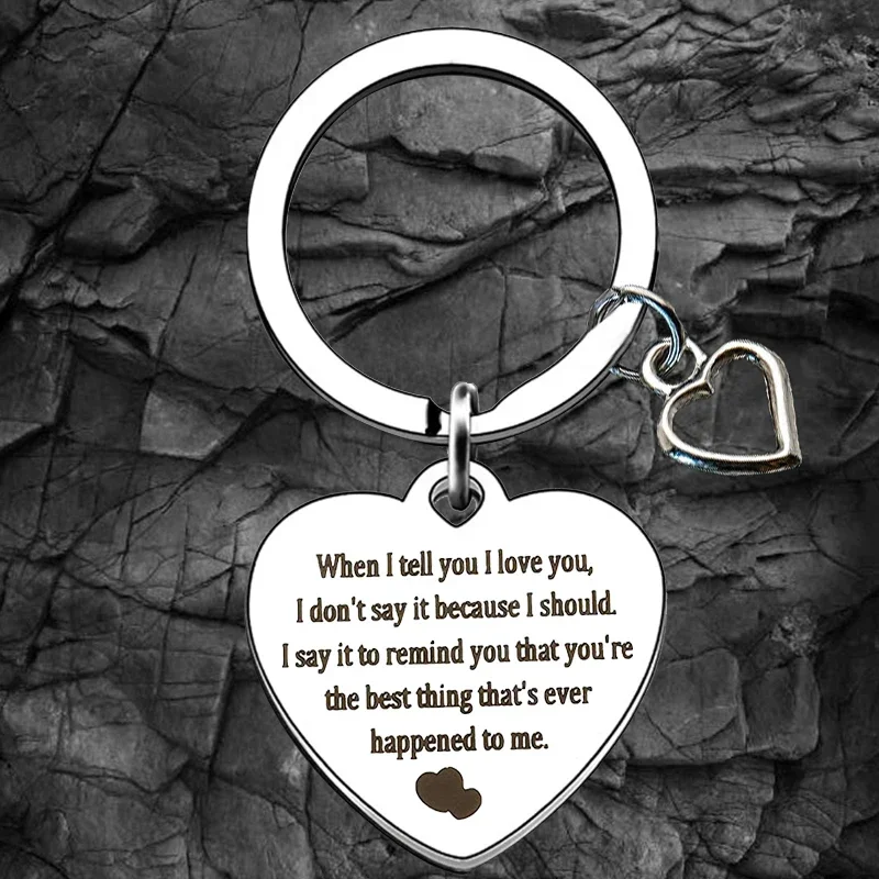 

Valentines Day Gifts Keychain Boyfriend Girlfriend Husband Wife Key Chain Pendant Jewelry Anniversary Gift