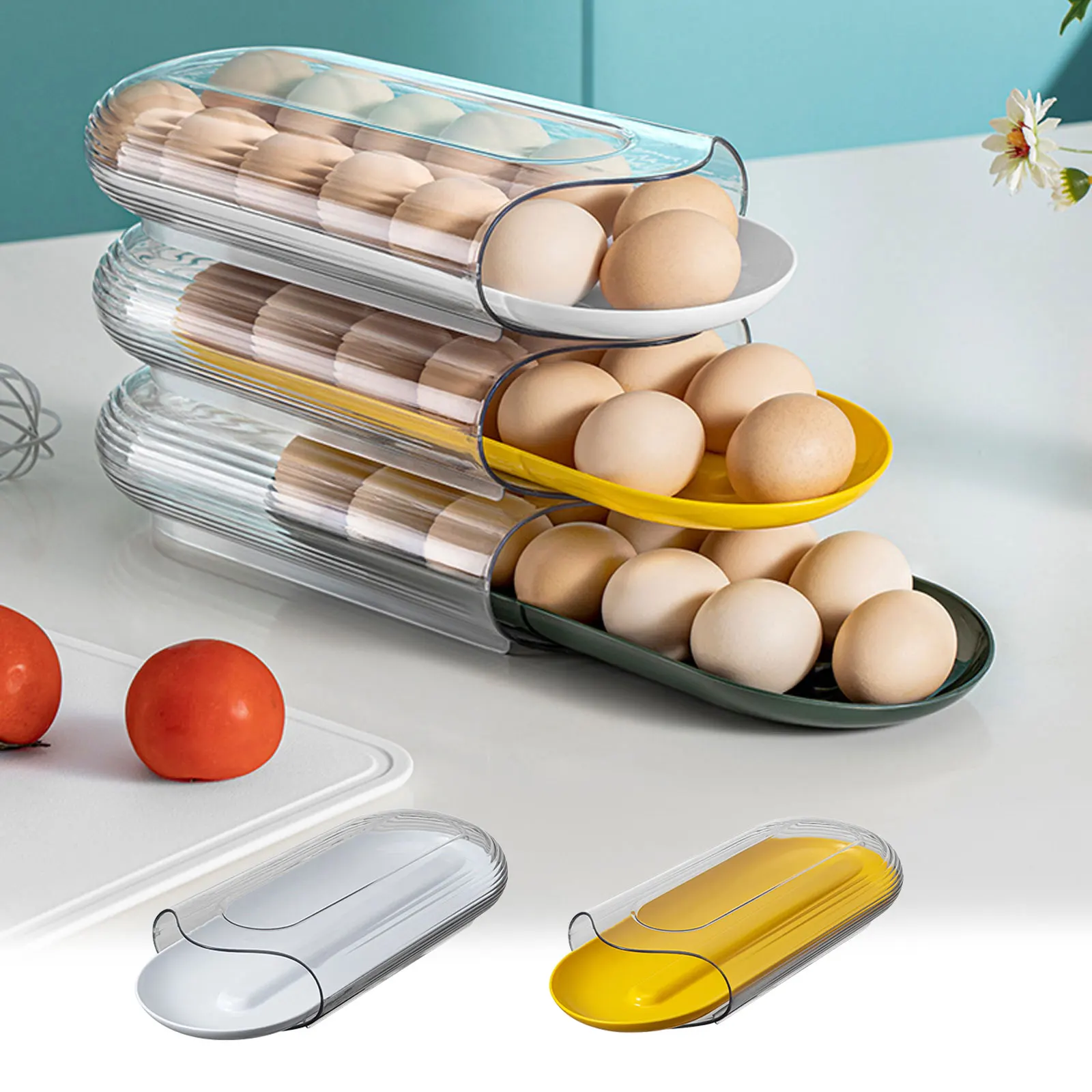 Контейнер для хранения яиц Портативный прочный автоматический роликовый большой емкости
Контейнер для хранения яиц Портативный прочный автоматический роликовый большой емкости