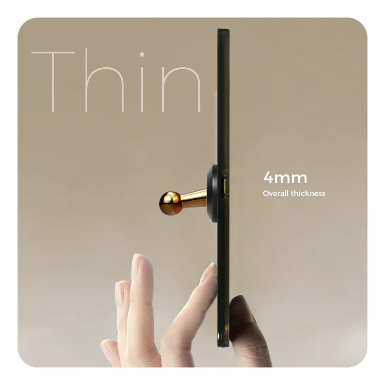 Ultra-Thin Matte Black Toggle Light Switch