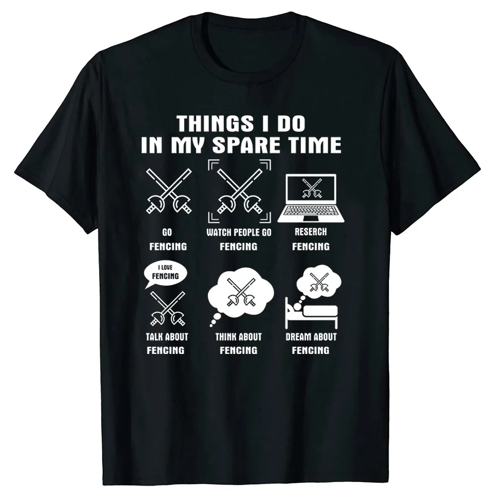 My Spare Time Fencing Letter T Shirt Men Fence Printed Cotton T-shirt Funny Casual Short Sleeve O-neck Tops Brand Clothing
My Spare Time Fencing Letter T Shirt Men Fence Printed Cotton T-shirt Funny Casual Short Sleeve O-neck Tops Brand Clothing