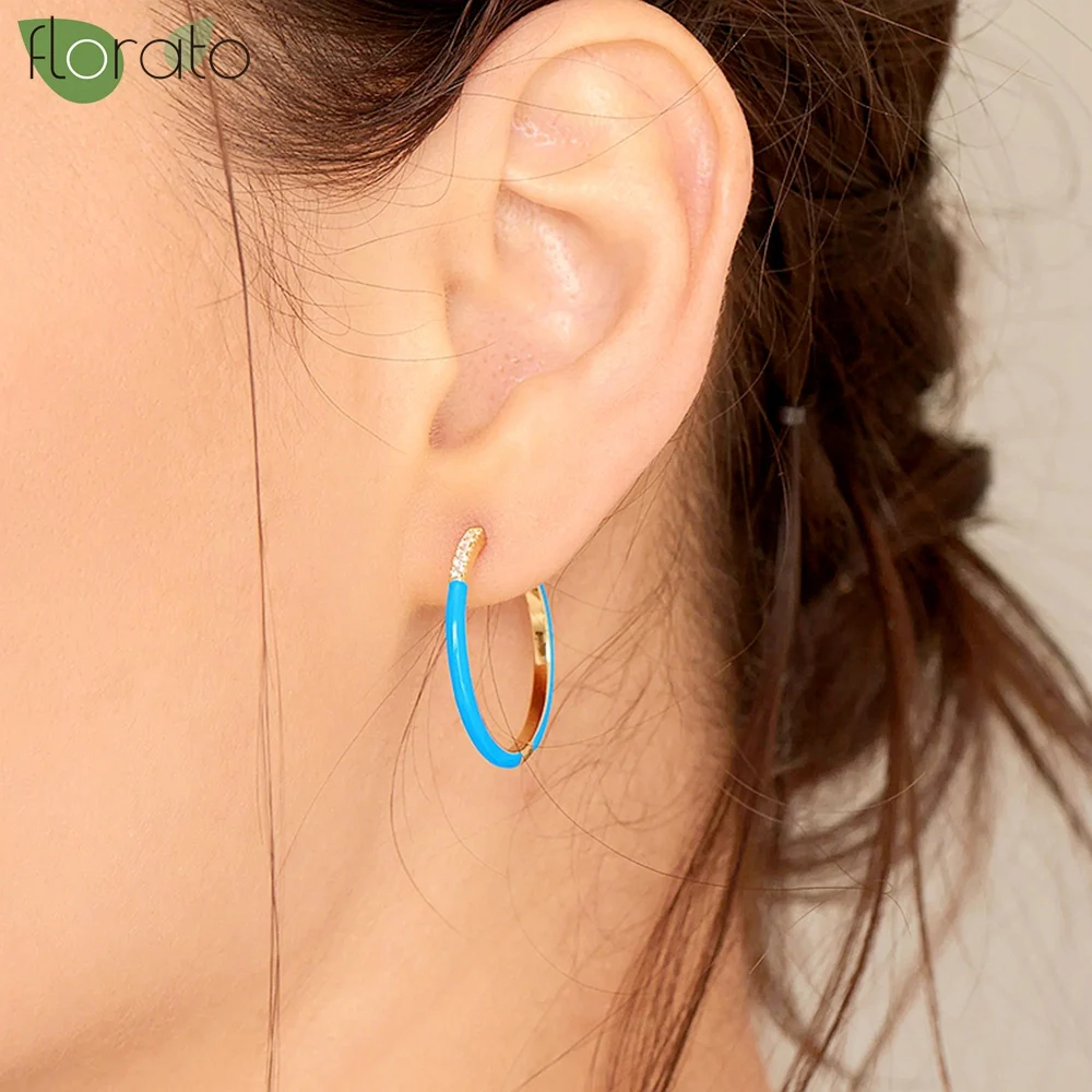 925 Sterling Silver Needle Summer Colorful Enamel 20mm Large Hoop Earrings for Women Bright Trend Earrings 2023 Fashion Jewelry
925 Sterling Silver Needle Summer Colorful Enamel 20mm Large Hoop Earrings for Women Bright Trend Earrings 2023 Fashion Jewelry