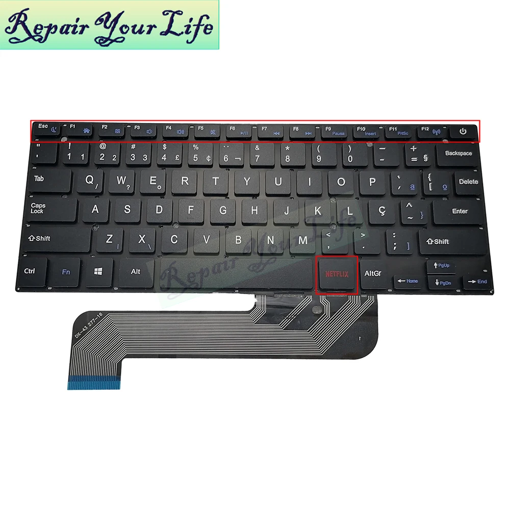 

Brazil Brazilian Keyboard/teclado MB27716023 XK-HS002 K3103 YXT-NB93-64 277-16-05 YT-277-16-05 K2919 MB2778018 PT-BR Portuguese