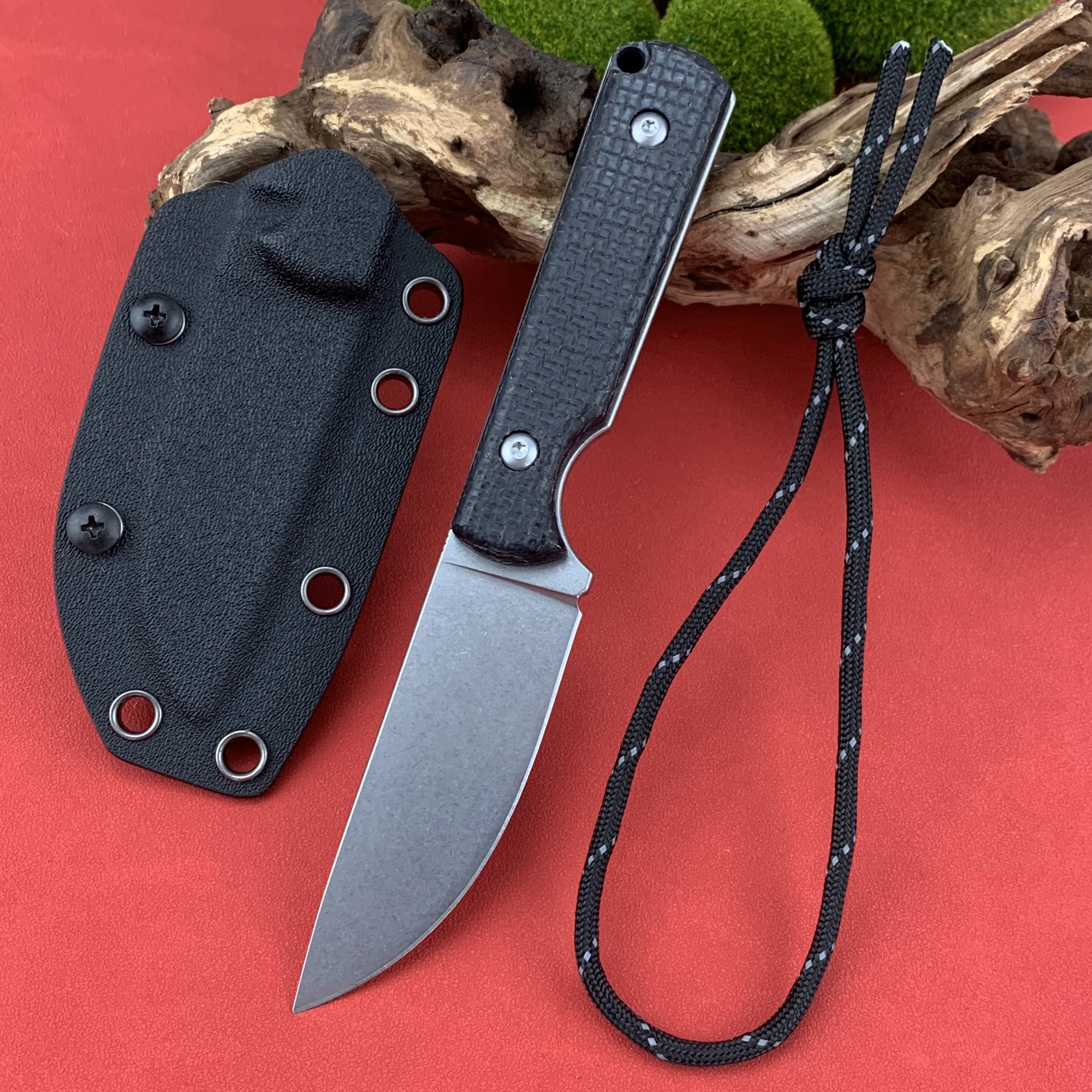 High-end Fixed Blade Knife D2 Steel Hunting Knife Outdoor Self-defense EDC Straight Knife Kydex Sheath Tool For Men GT0172
High-end Fixed Blade Knife D2 Steel Hunting Knife Outdoor Self-defense EDC Straight Knife Kydex Sheath Tool For Men GT0172