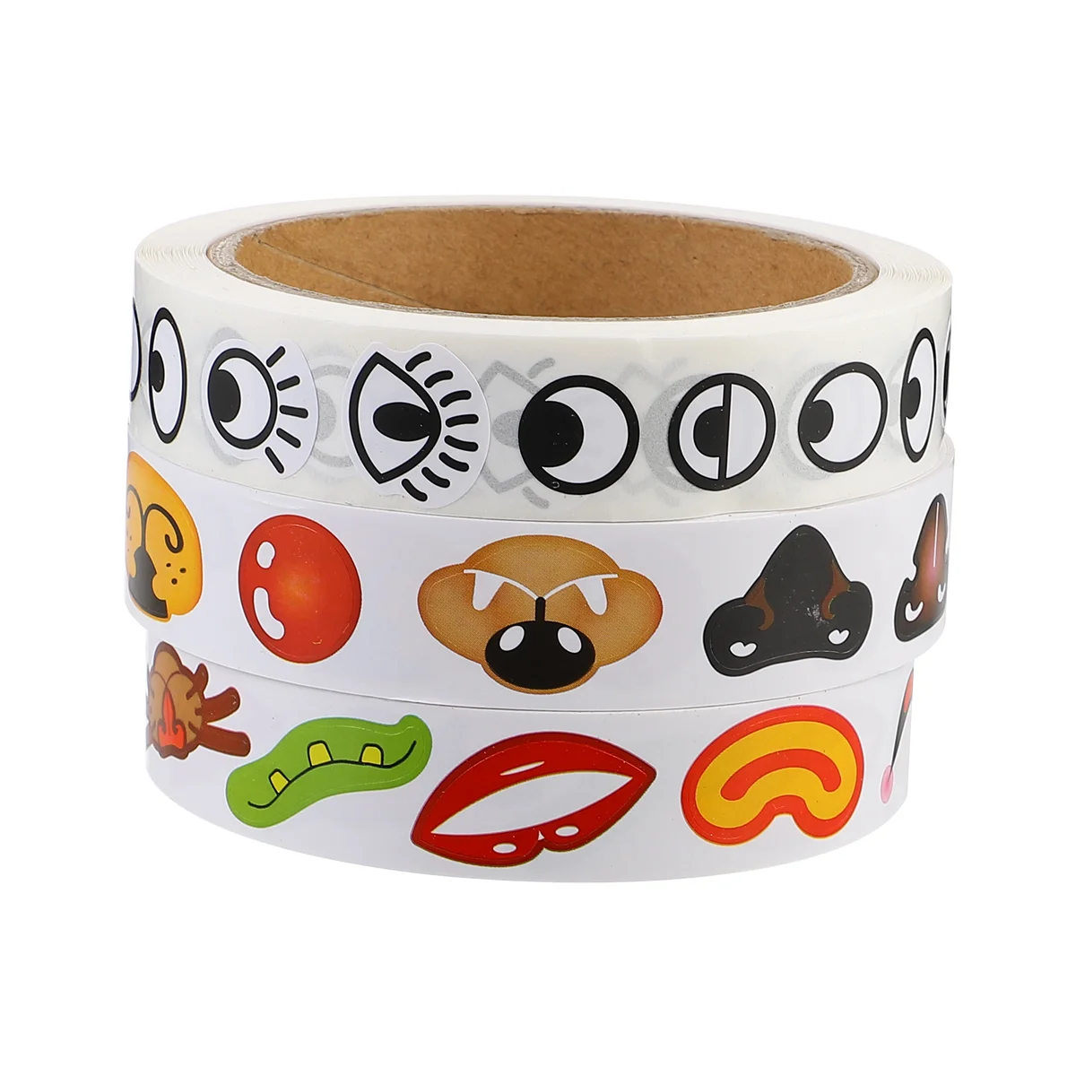 3 Rolls Eyes Nose Mouth Stickers Black and White DIY Prints Cartoon Stikcers Crafts
3 Rolls Eyes Nose Mouth Stickers Black and White DIY Prints Cartoon Stikcers Crafts
