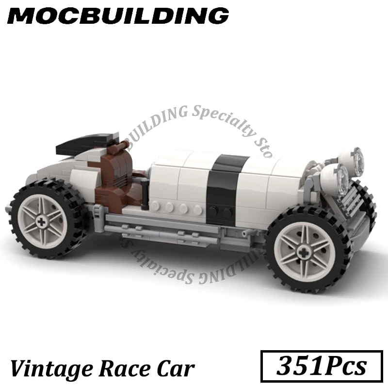 351Pcs Vintage Race Car Model MOC Building Block DIY Brick Toy Gift Display Construction Christmas Present
351Pcs Vintage Race Car Model MOC Building Block DIY Brick Toy Gift Display Construction Christmas Present
