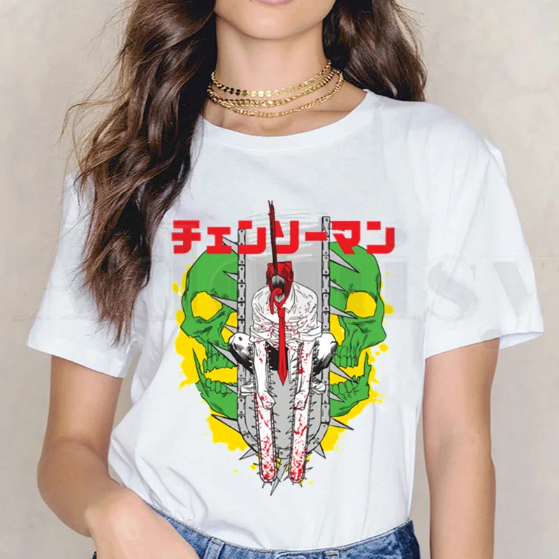 Anime Chainsaw Man Manga Pochita Makima Graphic Short Sleeve Female Tops Tees Harajuku VintageT Shirts Women's T-shirt
Anime Chainsaw Man Manga Pochita Makima Graphic Short Sleeve Female Tops Tees Harajuku VintageT Shirts Women's T-shirt