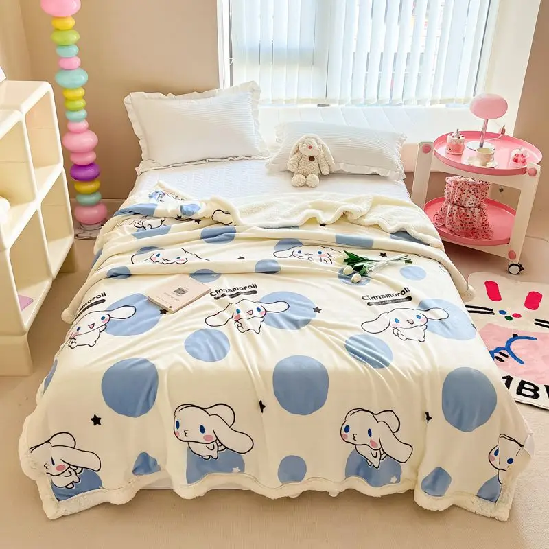 Kawaii Cinnamoroll Lamb Fleece Blanket Anime Cartoon Sanrio Quilt Blanket Nap Blanket Dormitory Warmth Thick Blankets Gift
Kawaii Cinnamoroll Lamb Fleece Blanket Anime Cartoon Sanrio Quilt Blanket Nap Blanket Dormitory Warmth Thick Blankets Gift