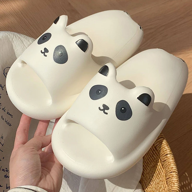 Cartoon Panda Pattern Cute Cat Ears Design Women Slipper Men Summer Leisure Open Toe Slides Sandals Couple Woman Shoes New
Cartoon Panda Pattern Cute Cat Ears Design Women Slipper Men Summer Leisure Open Toe Slides Sandals Couple Woman Shoes New