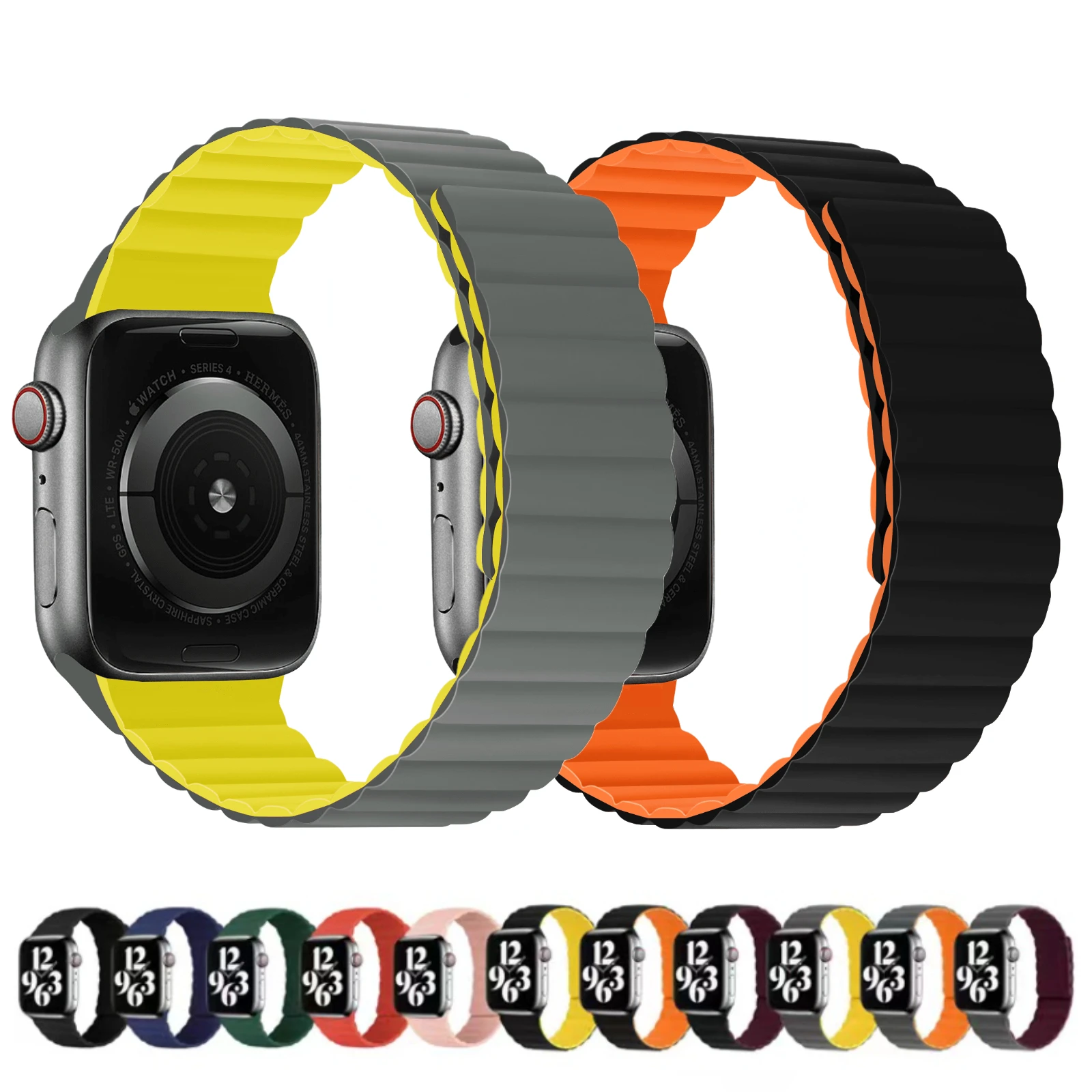 Silicone strong magnetic strap For Apple watch Ultra 8 7 49mm 45mm 41mm 6 5 4 SE 44mm 40mm Soft wristband For iwatch 3 42mm 38mm
Silicone strong magnetic strap For Apple watch Ultra 8 7 49mm 45mm 41mm 6 5 4 SE 44mm 40mm Soft wristband For iwatch 3 42mm 38mm