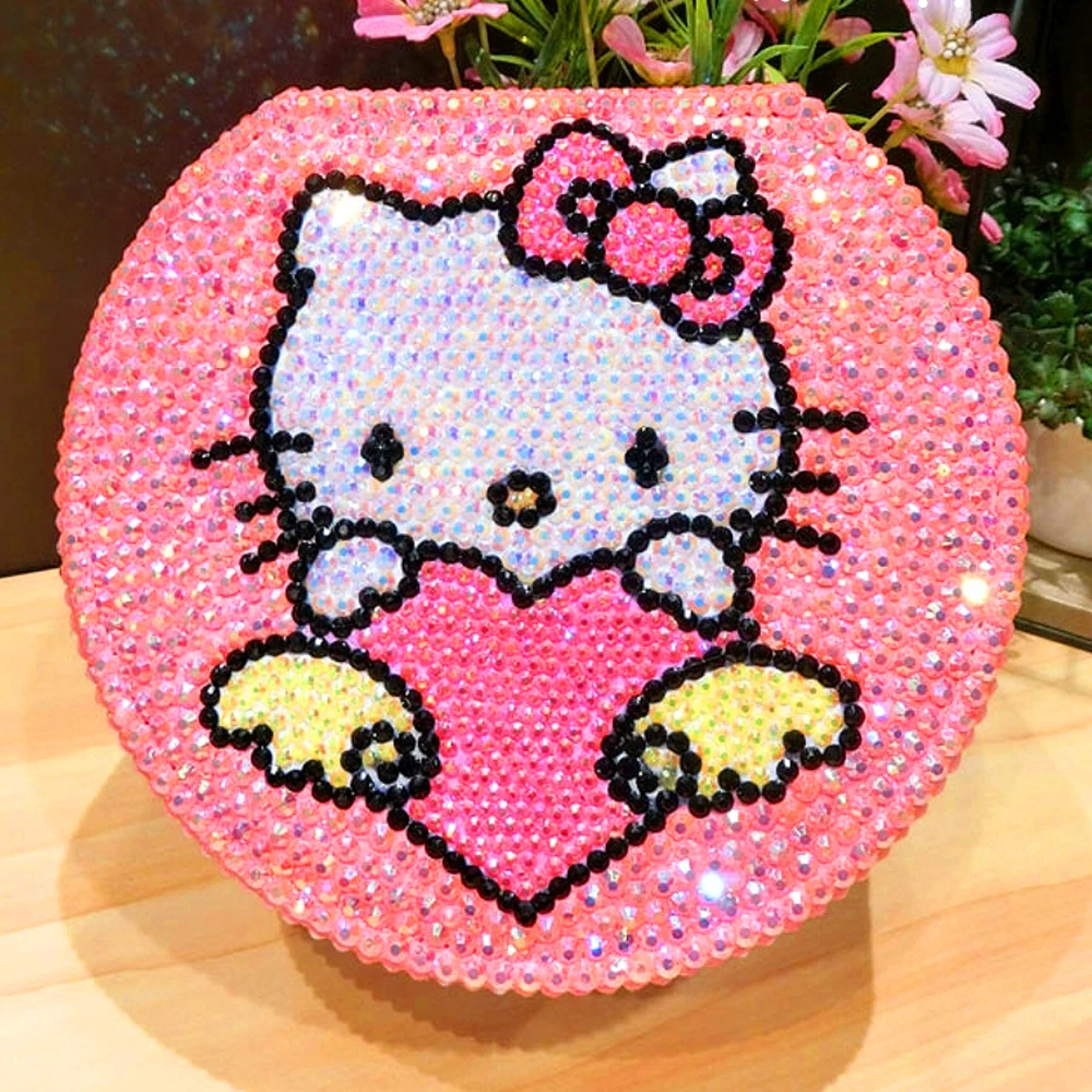 Handmade Crystal Rhinestones Lovely Princess Jewelry Box Ring Necklace Earrings Storage Organizer Cosmetic Bag Children's Gift 
Handmade Crystal Rhinestones Lovely Princess Jewelry Box Ring Necklace Earrings Storage Organizer Cosmetic Bag Children's Gift