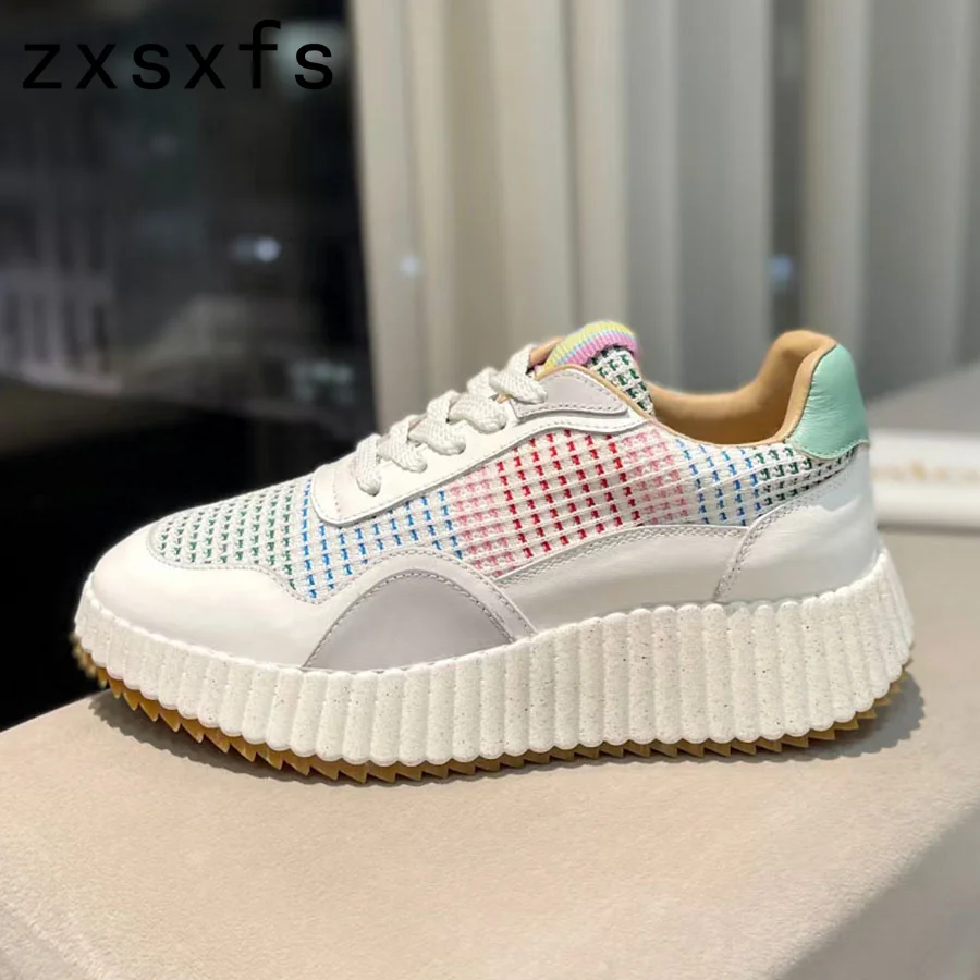 Designer Spring Sneakers Lace Up Platform Leather Shoes Ladies Brand Flat Platform Shoes For Women Daddy Shoes
Designer Spring Sneakers Lace Up Platform Leather Shoes Ladies Brand Flat Platform Shoes For Women Daddy Shoes