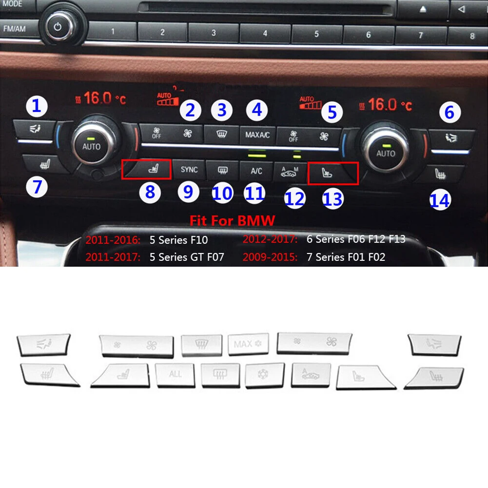 14 шт./комплект, кнопки управления переменного тока для BMW 5 6 7 Series F10 F07 F01 F02 F06
14 шт./комплект, кнопки управления переменного тока для BMW 5 6 7 Series F10 F07 F01 F02 F06