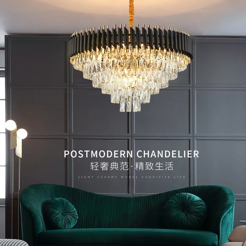 Post-Modern Light Luxury Crystal Chandelier Modern Minimalist Lamp in the Living Room New Bedroom Lamps Restaurant Home Hong
Post-Modern Light Luxury Crystal Chandelier Modern Minimalist Lamp in the Living Room New Bedroom Lamps Restaurant Home Hong