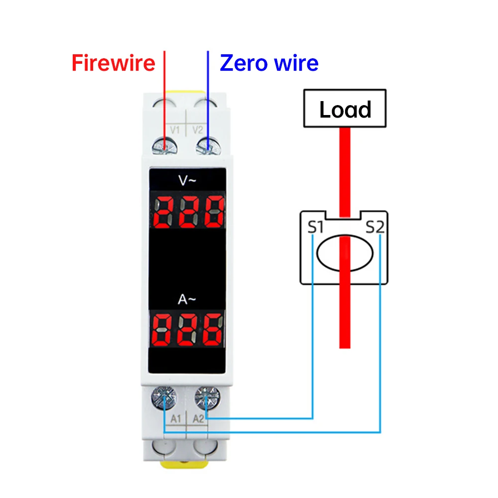 Однофазный измеритель напряжения и тока на Din-рейке, 80-500 В переменного тока, модульный мини-вольтметр, амперметр, индикатор, цифровой дисплей
Однофазный измеритель напряжения и тока на Din-рейке, 80-500 В переменного тока, модульный мини-вольтметр, амперметр, индикатор, цифровой дисплей