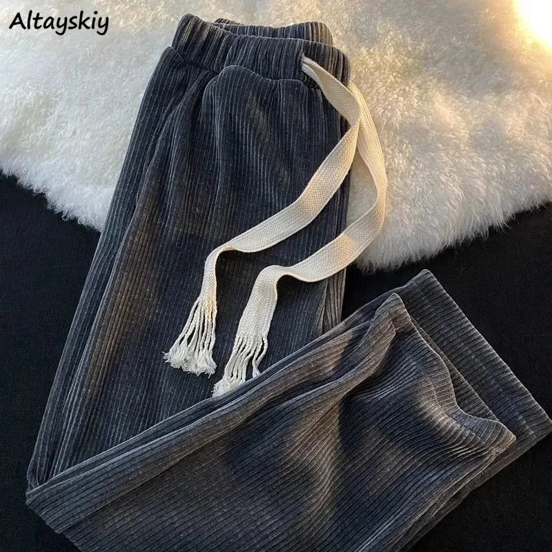 Pants Women Trendy Harajuku Empire Female High Street Baggy Couple College Autumn Solid All-match Minimalist Casual Straight New
Pants Women Trendy Harajuku Empire Female High Street Baggy Couple College Autumn Solid All-match Minimalist Casual Straight New