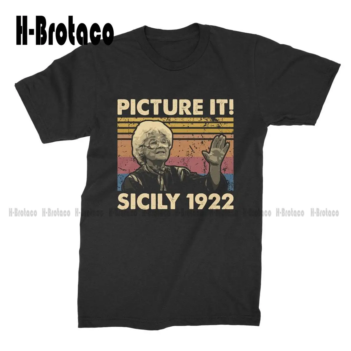 

Голубая Сицилия 1922 Винтажная Футболка под заказ Aldult Подростковая унисекс цифровая печать футболки под заказ Gift Xs-5Xl