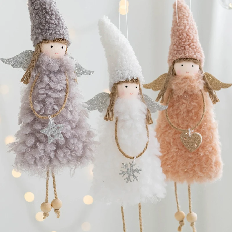 Creative Christmas Fabric Doll Pendants Kids Cute Cartoon Angel Girl Plush Stuffed Accessories for Christmas Decoration Gifts
Creative Christmas Fabric Doll Pendants Kids Cute Cartoon Angel Girl Plush Stuffed Accessories for Christmas Decoration Gifts