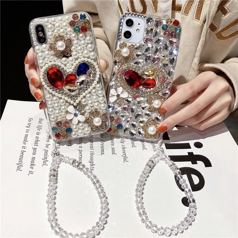 

3D Sparkle Diamond Case for Samsung Galaxy, Handmade Series, A30, A50, A70S, A22, A32, 5G, A52, A71, A51, A72, A73, A53, A33