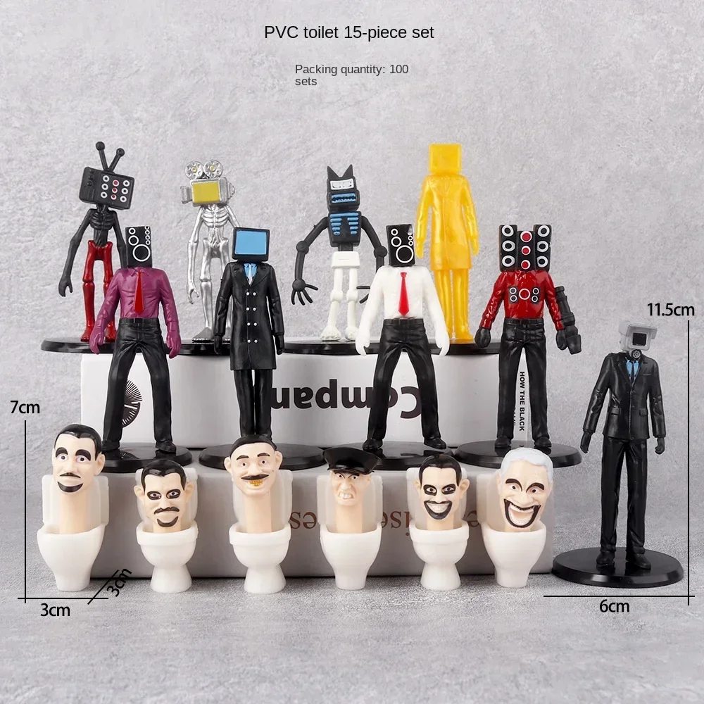 Skibidi Action Figures Toilet Man Camera Man Figure TV Man Speaker Man Model Cameraman Decorations PVC Doll Toy Collectible
Skibidi Action Figures Toilet Man Camera Man Figure TV Man Speaker Man Model Cameraman Decorations PVC Doll Toy Collectible