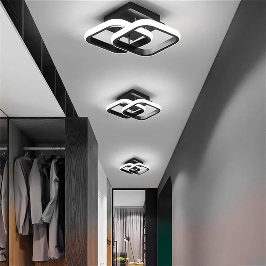 

Modern LED Ceiling Light Nordic Acrylic Ceiling Lamp Aisle Corridor Square Lustre Wall Lamp for CloakRoom Porch Balcony Home