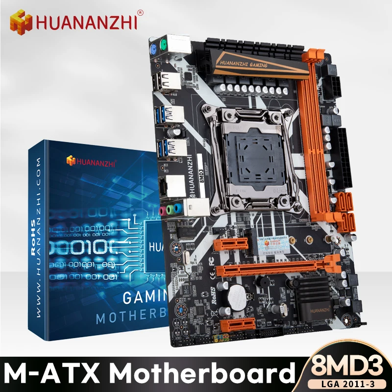 HUANANZHI 8M D3 LGA2011-3 ATX Motherboard Support Intel XEON E5 2696 2678 2676 2673 2666 V3 DDR3 RECC NON-ECC memory NVME USB3.0
HUANANZHI 8M D3 LGA2011-3 ATX Motherboard Support Intel XEON E5 2696 2678 2676 2673 2666 V3 DDR3 RECC NON-ECC memory NVME USB3.0