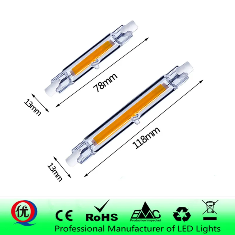 LED Cob R7S Glass Tube 15W 30W Instead of Halogen Lamp 220V - 240V 78mm 118mm Energy Saving Powerful R7S Led Bulb
LED Cob R7S Glass Tube 15W 30W Instead of Halogen Lamp 220V - 240V 78mm 118mm Energy Saving Powerful R7S Led Bulb