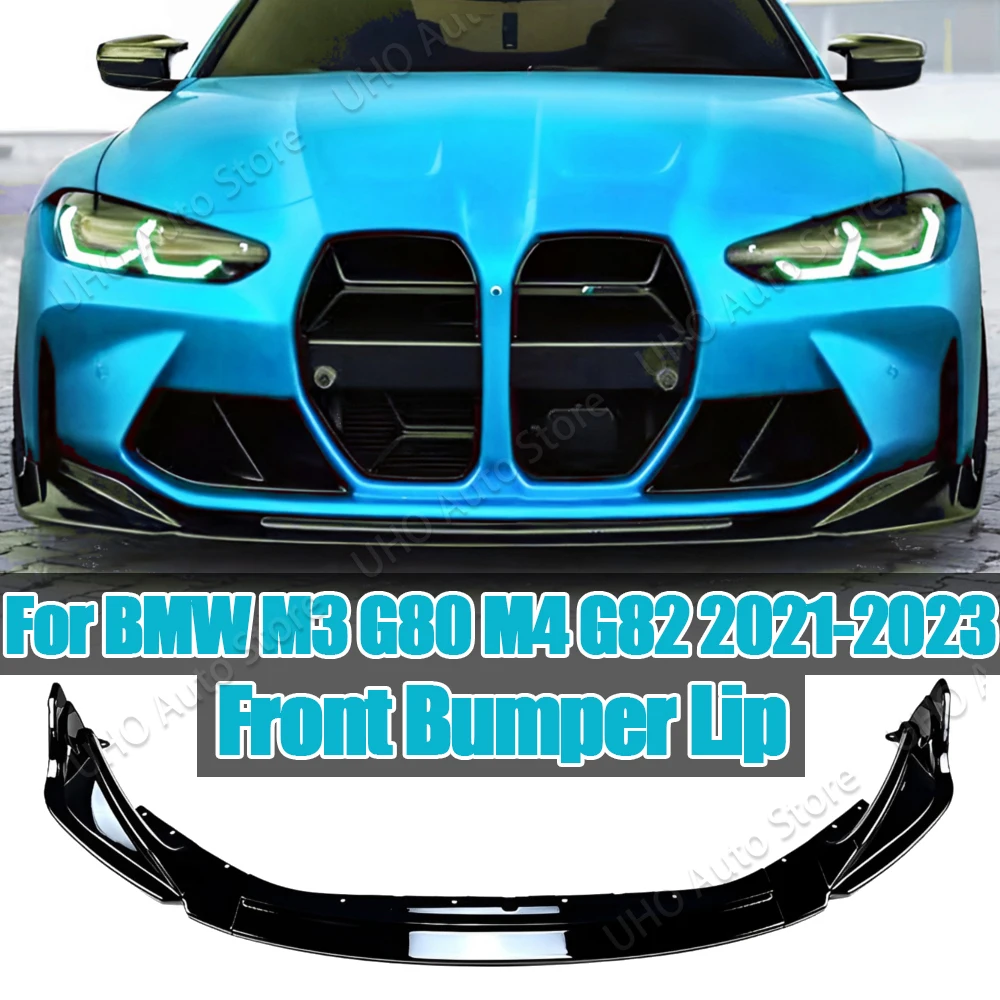 Сплиттер для BMW M3 G80 M4 G82 2021 2022 2023 + Защитная крышка диффузора ABS Глянцевая черная отделка комплекты кузова автомобильный передний бампер спойлер для губ 
Сплиттер для BMW M3 G80 M4 G82 2021 2022 2023 + Защитная крышка диффузора ABS Глянцевая черная отделка комплекты кузова автомобильный передний бампер спойлер для губ