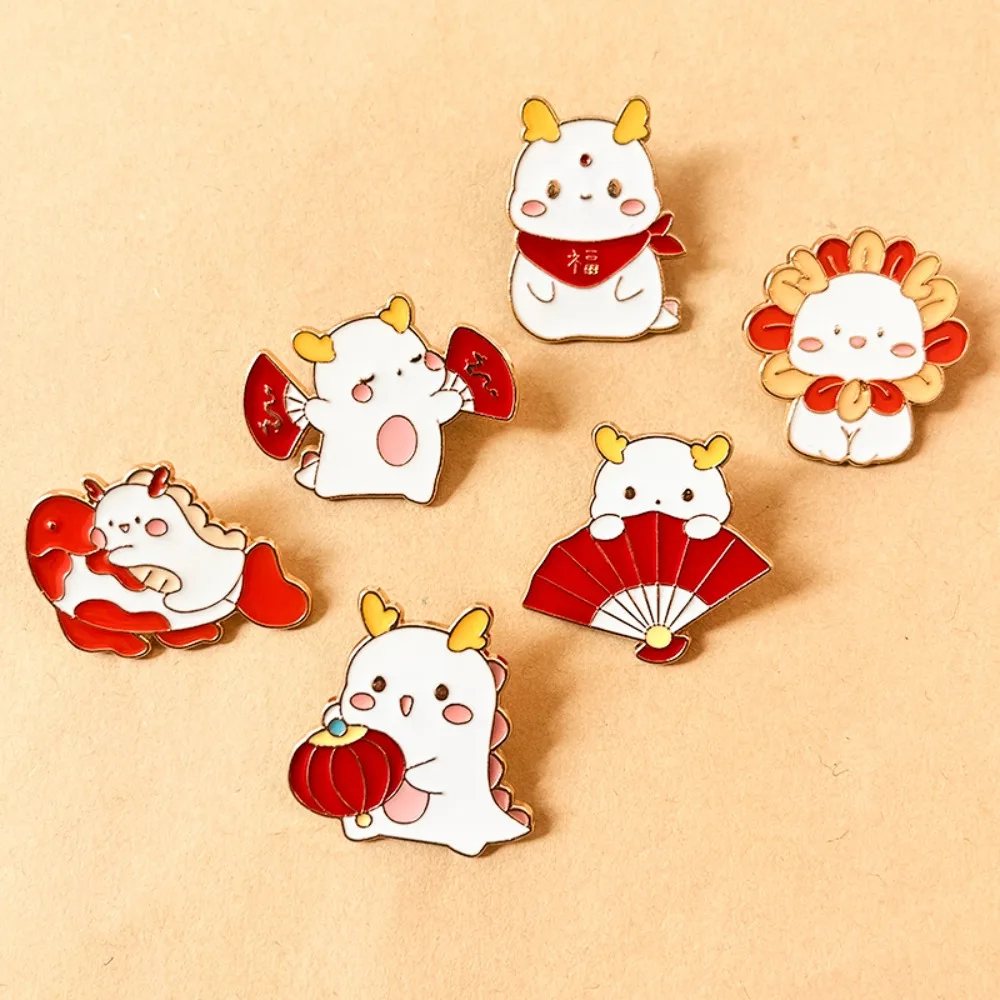 Dragon Year Dragon Year Brooch Cartoon Auspicious Cartoon Pin Brooch Electroplating Cute Dragon Badge Clothing Accessories 
Dragon Year Dragon Year Brooch Cartoon Auspicious Cartoon Pin Brooch Electroplating Cute Dragon Badge Clothing Accessories