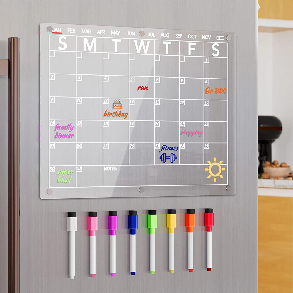 Clear Acrylic Magnetic Calendar Board Planner Daily Weekly Monthly Schedule Fridge Magnet Dry Erase Board For Home School Office
Clear Acrylic Magnetic Calendar Board Planner Daily Weekly Monthly Schedule Fridge Magnet Dry Erase Board For Home School Office