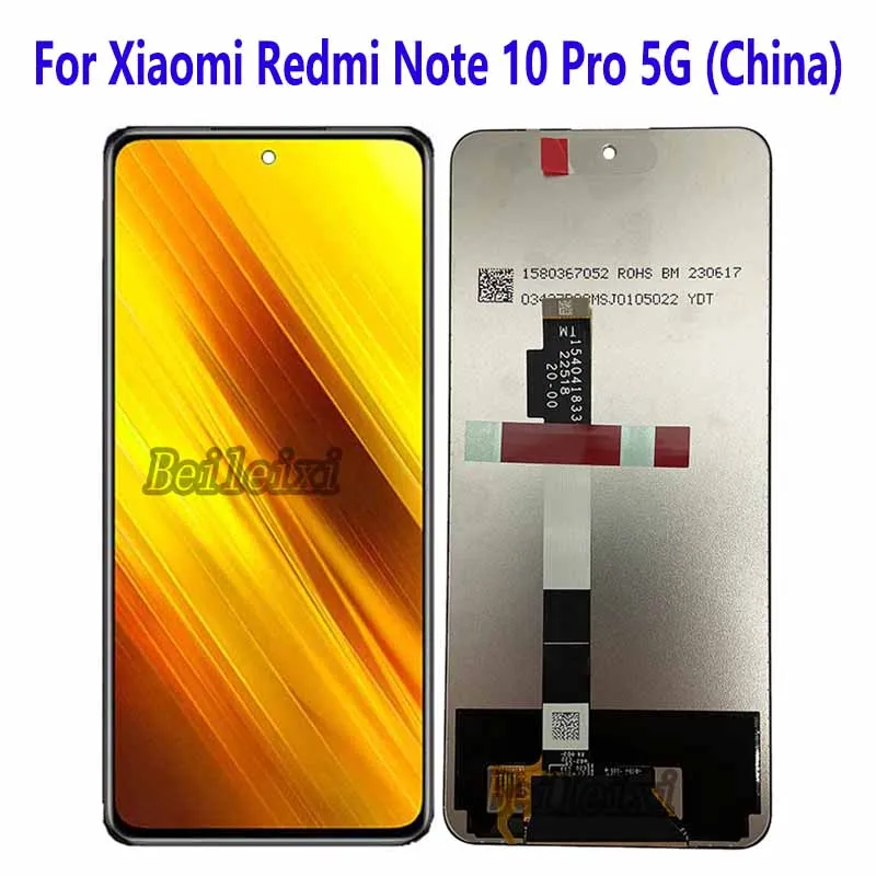 For Xiaomi Redmi Note 10 Pro 5G (China) LCD Display Touch Screen Digitizer Assembly Replacement Accessory
For Xiaomi Redmi Note 10 Pro 5G (China) LCD Display Touch Screen Digitizer Assembly Replacement Accessory