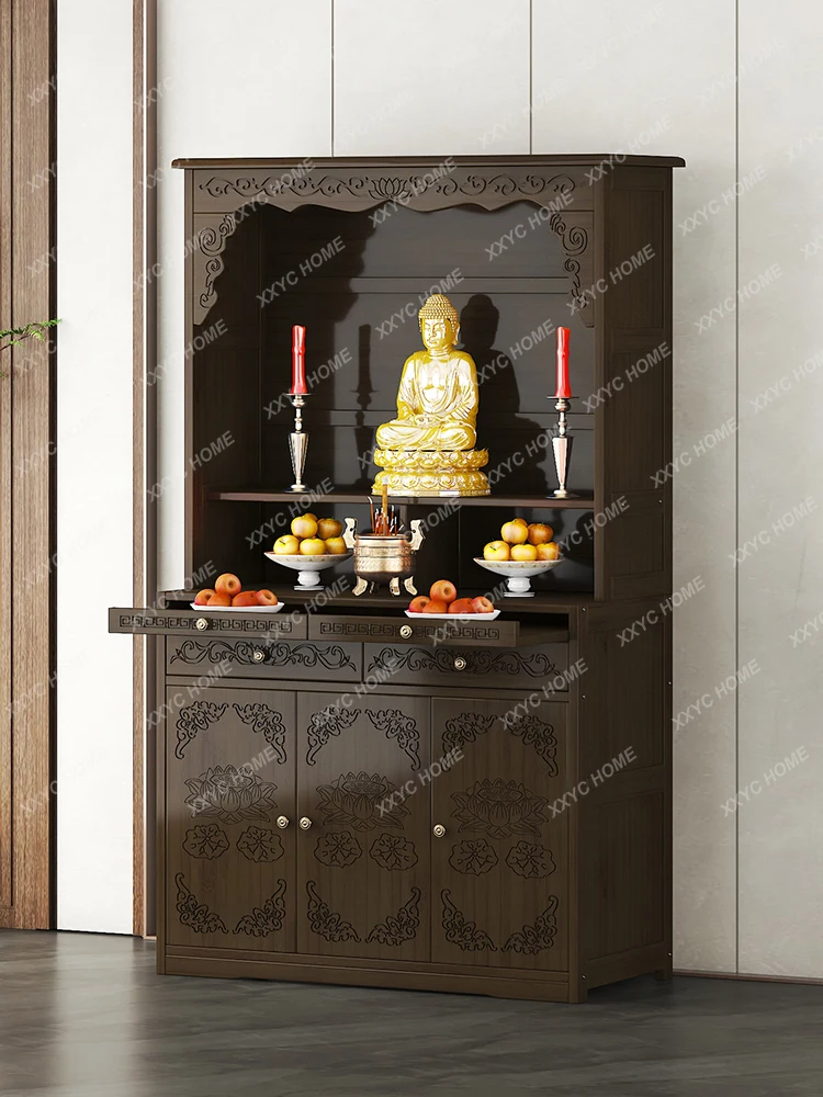 Shrine Household Modern Light Luxury Cabinet New Chinese Style Clothes Closet Cabinet Altar Shrine Altar Incense Burner Table
Shrine Household Modern Light Luxury Cabinet New Chinese Style Clothes Closet Cabinet Altar Shrine Altar Incense Burner Table