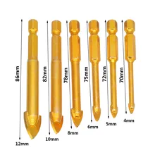 6pcs 4mm-12mm Drill Bits Tungsten Carbide Triangle Sharp Edges Multi Purpose Drlling Drywall Wood Metal Bricks Woodworking
6pcs 4mm-12mm Drill Bits Tungsten Carbide Triangle Sharp Edges Multi Purpose Drlling Drywall Wood Metal Bricks Woodworking