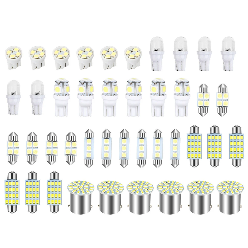 42pcs/set 1157 1206 12V LED License Plate Car Lights T10 6000K SMD LED Reading Light Bulbs White Width Indicator Lamp Beads
42pcs/set 1157 1206 12V LED License Plate Car Lights T10 6000K SMD LED Reading Light Bulbs White Width Indicator Lamp Beads