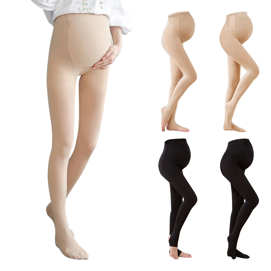 

Pregnant Women's Casual Solid Color Leggings Skincare Breathable and High Elasticity Pregnant Women's Leggings Stockings New