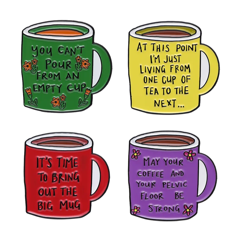 Coffee Cup Enamel Pins Custom Brooch Multicolor Badge Women Custom Wholesale Gift Metal Jewelry Pins Lapel Clothes Hat Backpack
Coffee Cup Enamel Pins Custom Brooch Multicolor Badge Women Custom Wholesale Gift Metal Jewelry Pins Lapel Clothes Hat Backpack
