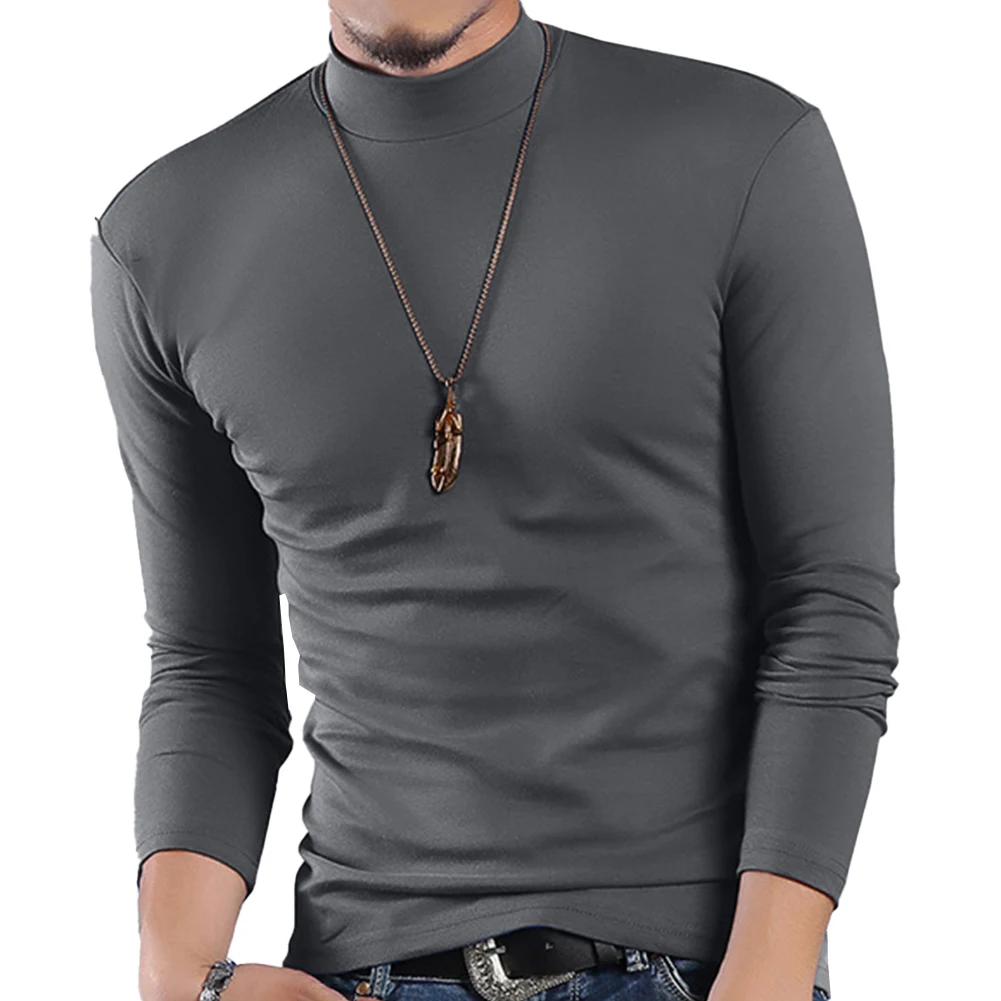Man Clothing Half Turtleneck T-Shirts Spring Autumn Men's Pullovers Top Long Sleeve Jumper T-Shirt Slim Fit Tees
Man Clothing Half Turtleneck T-Shirts Spring Autumn Men's Pullovers Top Long Sleeve Jumper T-Shirt Slim Fit Tees