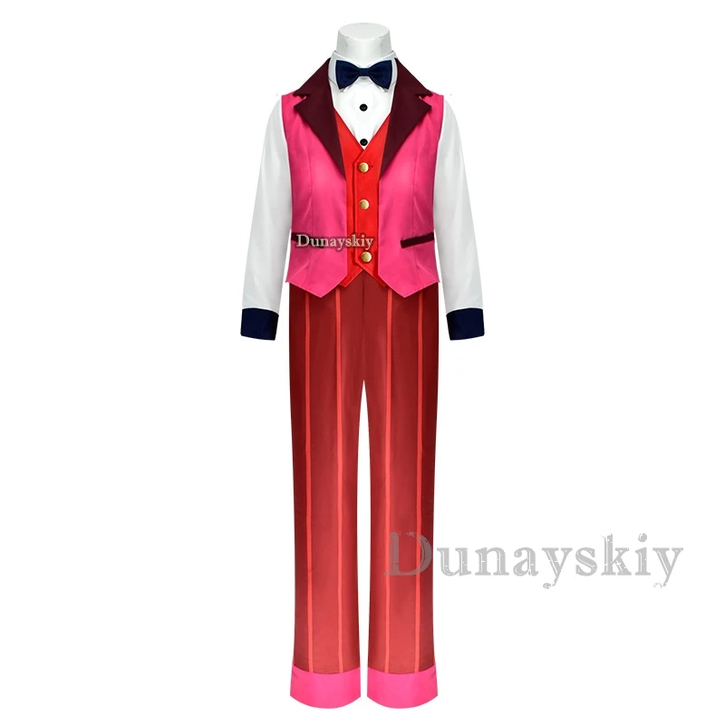 

Anime Hazbin Cosplay Costume Clothes Uniform Cosplay Charlotte Morningstar Tops and Pants Performance Dress Halloween Party