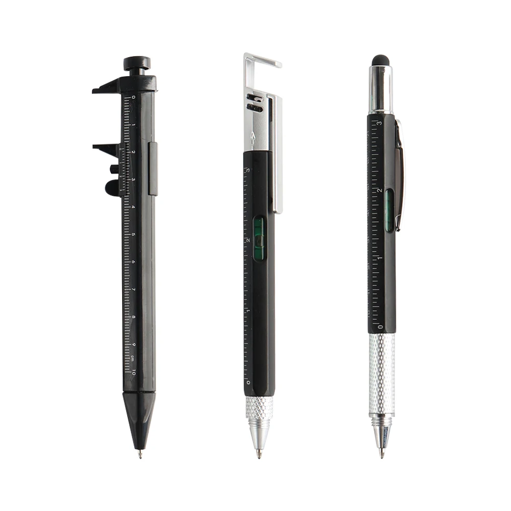 7 in1 Multifunction Ballpoint Pen with Modern Handheld Tool Measure Technical Ruler Screwdriver Touch Screen Stylus Spirit Level
7 in1 Multifunction Ballpoint Pen with Modern Handheld Tool Measure Technical Ruler Screwdriver Touch Screen Stylus Spirit Level