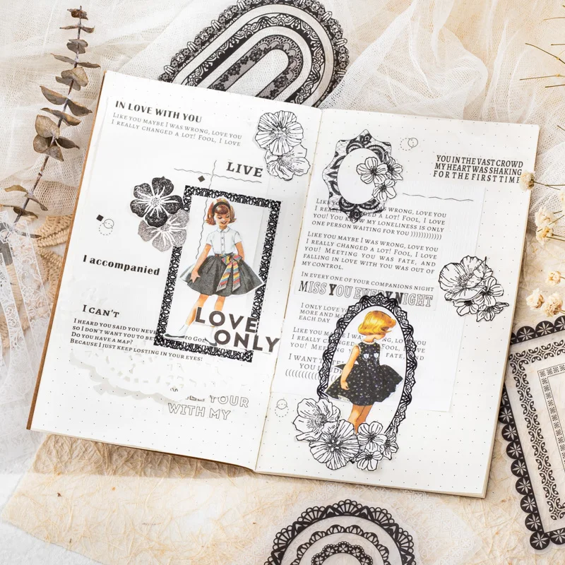 20Pcs PET Stickers Lace Embossed Ballet Tearable Material Border School DIY Writing Handbook Scrapbooking Supplies 143*93MM
20Pcs PET Stickers Lace Embossed Ballet Tearable Material Border School DIY Writing Handbook Scrapbooking Supplies 143*93MM