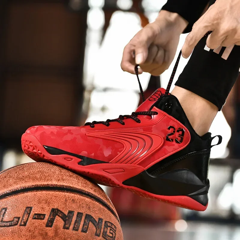 Men's new practical wear and shock absorption anti-slip high-top basketball shoes running shoes casual women's shoes
Men's new practical wear and shock absorption anti-slip high-top basketball shoes running shoes casual women's shoes