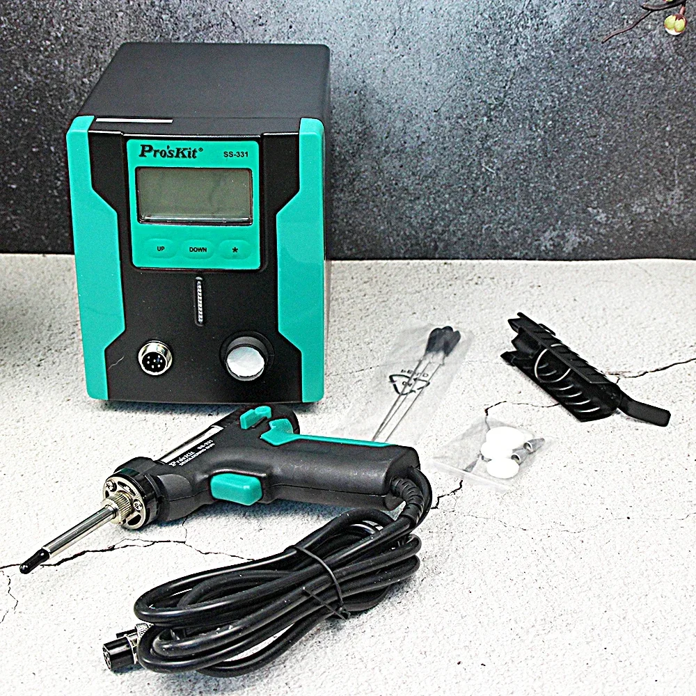 

Electric Solder Suction Gun SS-331 SS-331H ESD LCD Digital BGA Tin Pump Suction Absorb Soldering Iron Hot Desoldering Station