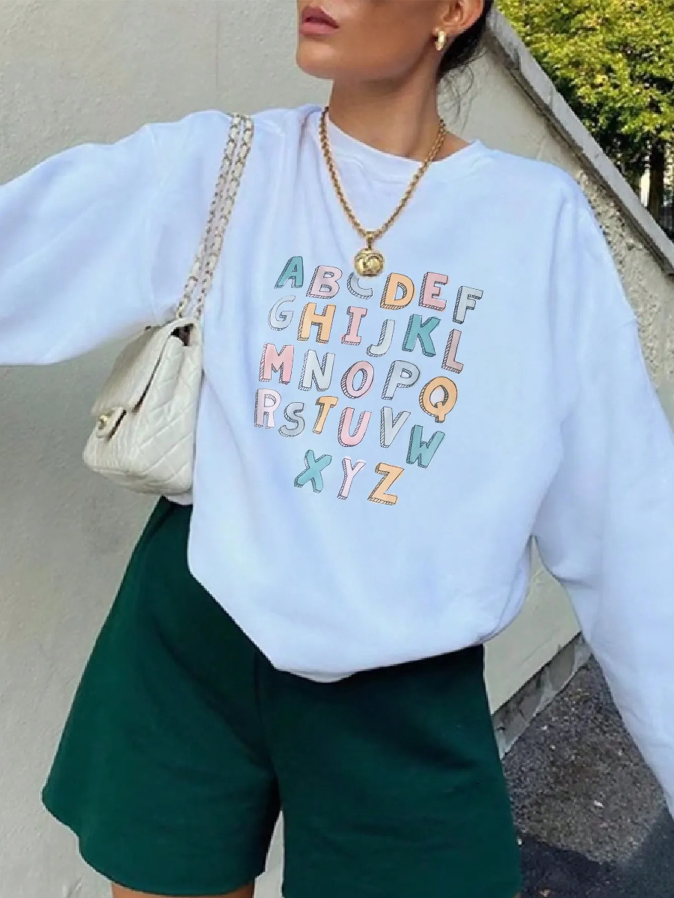 26 Colorful English Letters Personality Design Women Top Hip Hop Casual Clothes Sport Crewneck Hoody Autumn Sweatshirt For Woman
26 Colorful English Letters Personality Design Women Top Hip Hop Casual Clothes Sport Crewneck Hoody Autumn Sweatshirt For Woman
