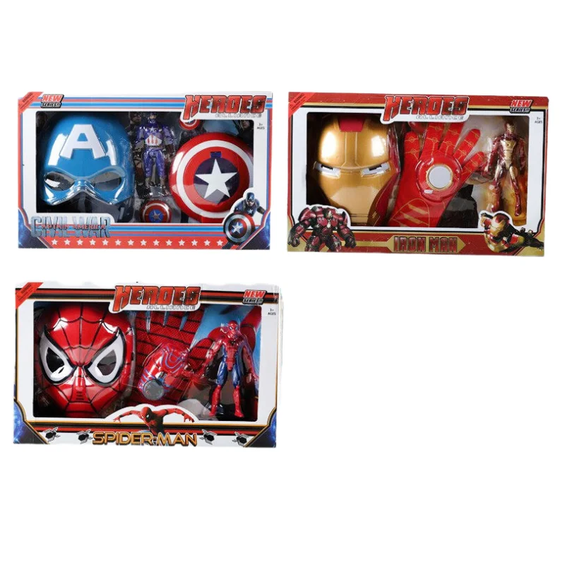 Marvel anime surrounding cool Spider-Man Iron Man Captain America hand-made mask gloves launch light bullets children's toy gift
Marvel anime surrounding cool Spider-Man Iron Man Captain America hand-made mask gloves launch light bullets children's toy gift