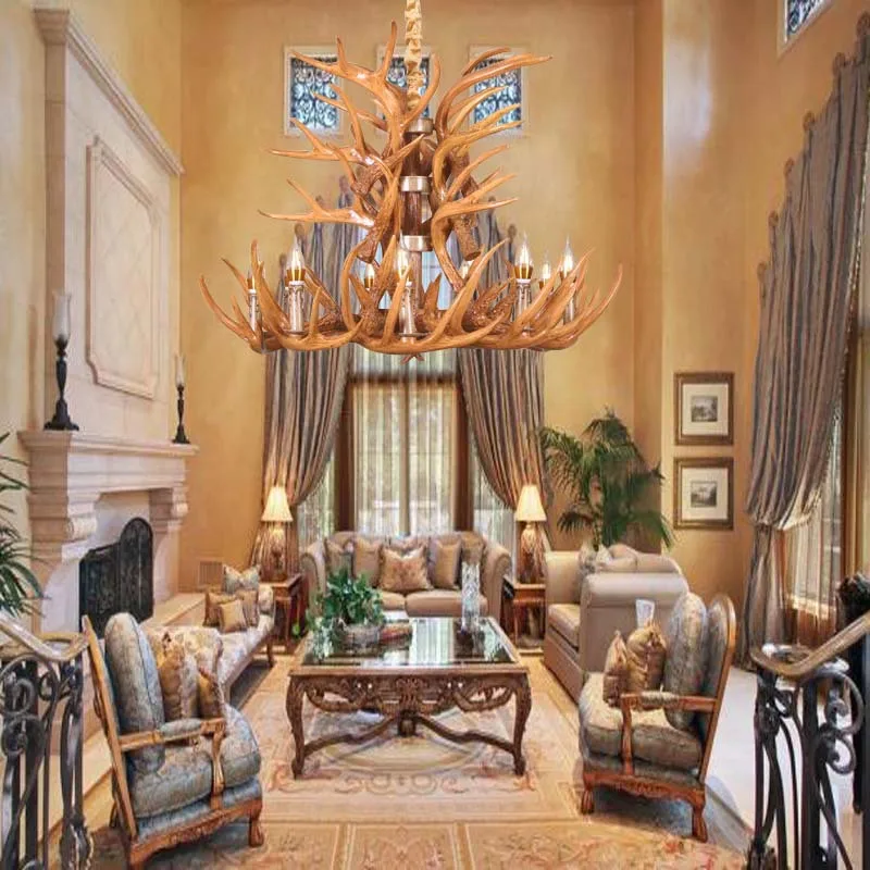Retro Resin Antler Pendant Chandelier Living Room Restaurant Bar E14 Industrial Buck Deer Horn Lights House Decoration Fixtures
Retro Resin Antler Pendant Chandelier Living Room Restaurant Bar E14 Industrial Buck Deer Horn Lights House Decoration Fixtures
