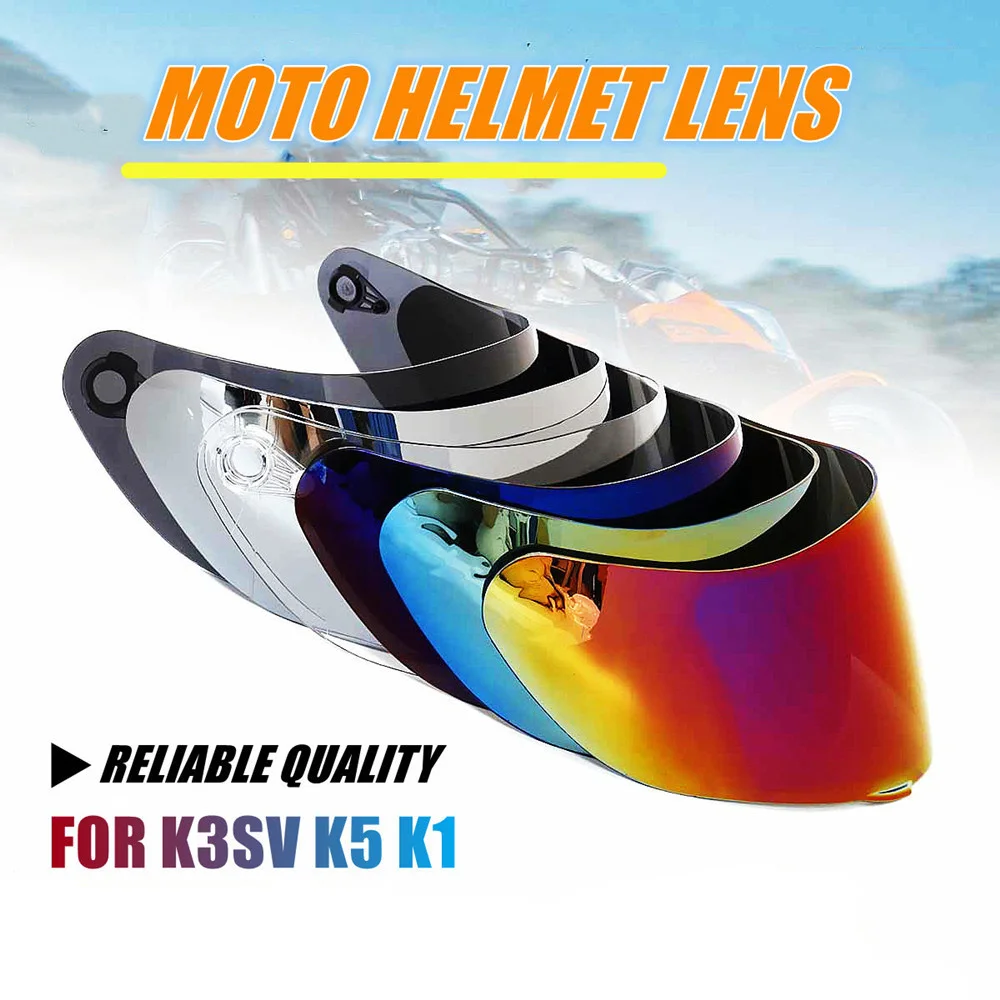 

Hot Sale Helmet Lens For AGV K3SV K5 K1 Motorcycle Helmet Sun Visor Motorbike Helmet Glasses Motocross Full Face Shield