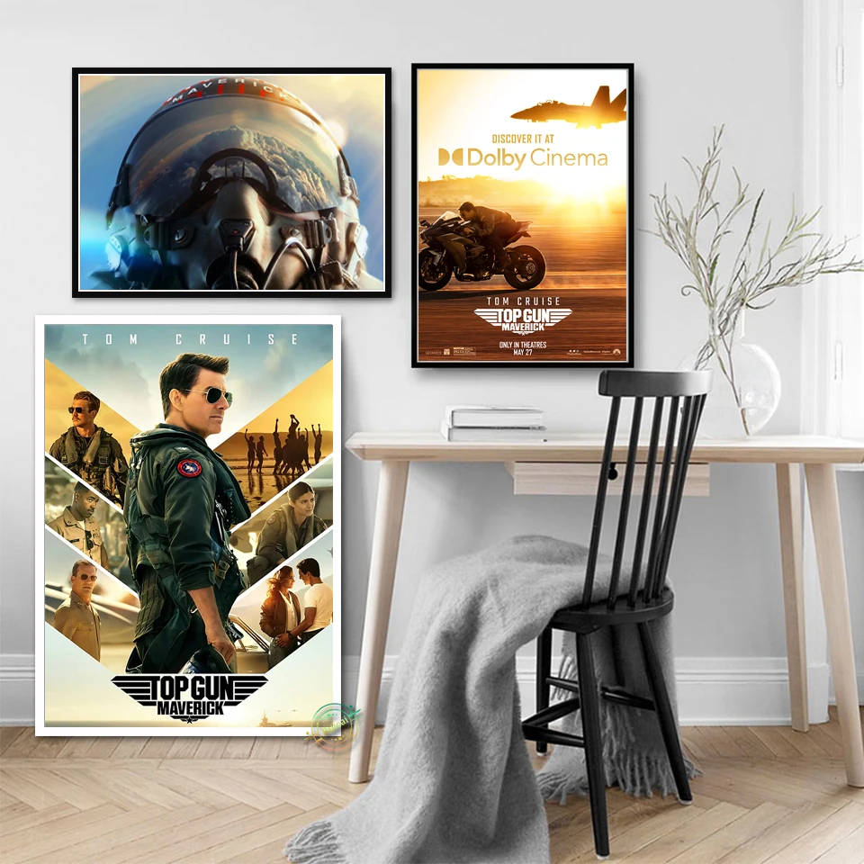 

Top Gun Maverick Movie Print Art Canvas Poster For Living Room Decor Home Wall Picture