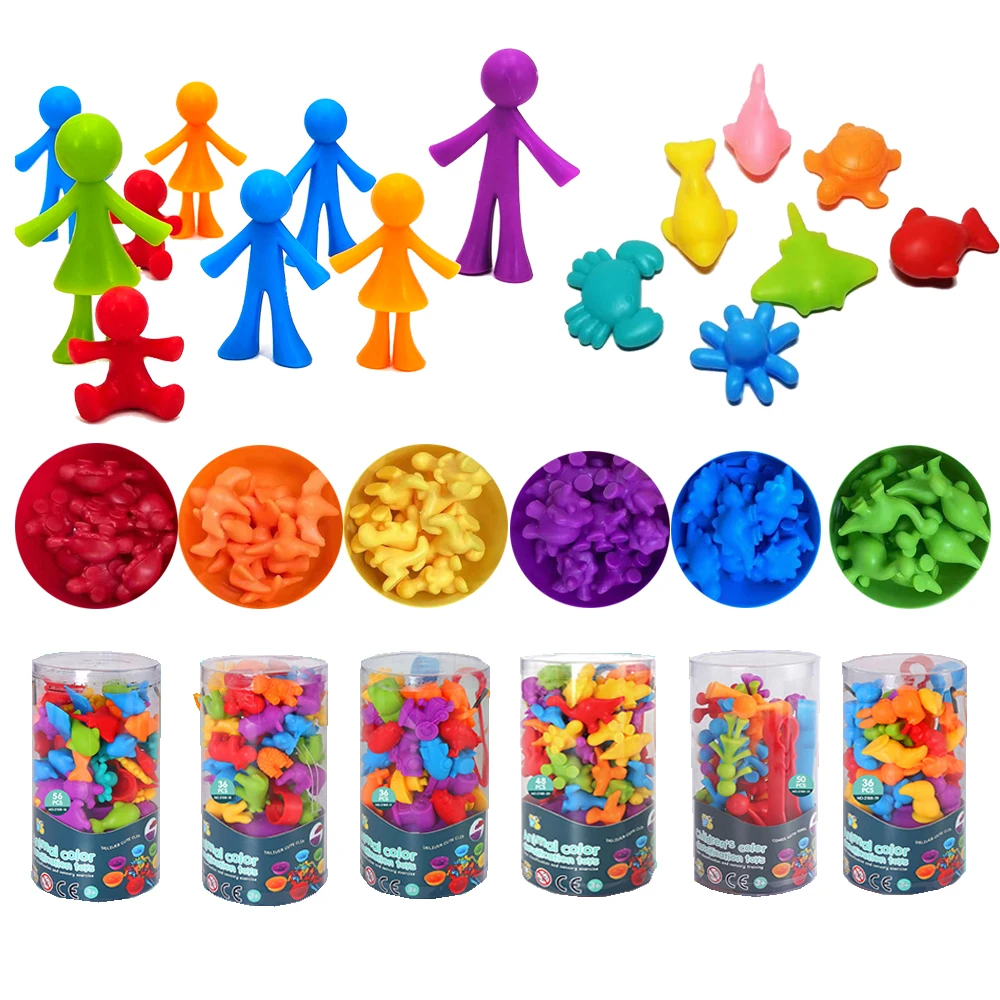 

for Educational Tool Stacking Counting Toy Toys Cups Baby Year Montessori Dinosaur Sorting Rainbow Math with Children Teaching 3