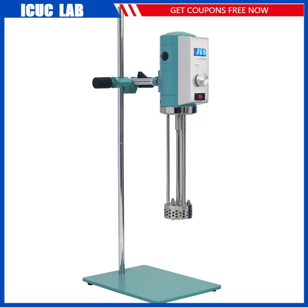 

40L High Shear Small Scale Laboratory Cream Lotion Emulsifier Mixing Machine Digital Homogenizer Mixer 2000-12000rpm AE300L-H